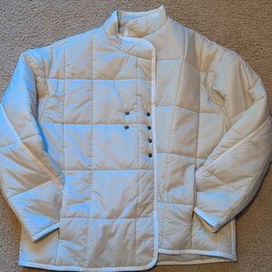 Grade & Gather Ivory Quilted Jacket NWT